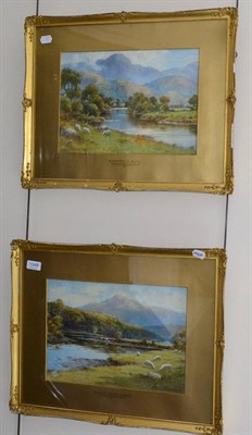 Lot 1049 - Warren Williams ARCamA (1860-1941) ";Maenlwrog, North Wales"; & ";Snowdon from River...