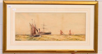 Lot 1067 - W.H. Pearson ";Making For Port, Boulogne";, watercolour, signed and titled lower left