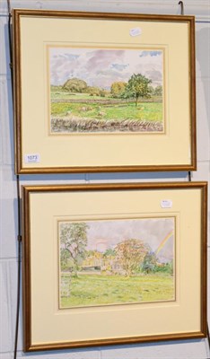 Lot 1073 - Maurice Sheppard, ";Whittington Hall From The Ram Field"; and ";Whittington Hall Autumn 1984";,...