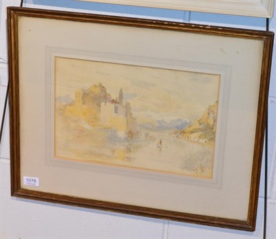 Lot 1078 - Robert Little (1854-1944) RWS, ";Ventimiglia";, watercolour, signed with a monogram and with...