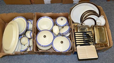 Lot 1125 - Spode dinner ware and silver plate (three boxes)