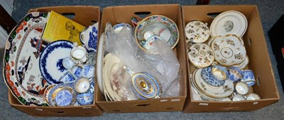 Lot 1132 - Three boxes of 19th century ceramics