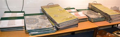 Lot 1140 - James Brindley fabric sample books including four Kaleidoscope silk, twenty Cascade silk and...