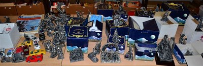 Lot 1166 - A box of pewter figures including Lord of the Rings together with a further three boxes including a