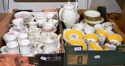 Lot 1179 - A Royal Worcester Roanoke coffee service for twelve; two Paragon part tea sets; a New Chelsea...