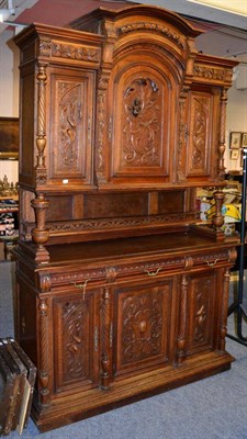 Lot 1204 - ~ A late 19th century French walnut buffet