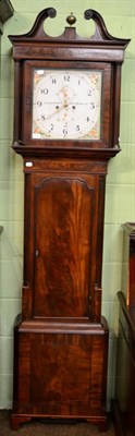 Lot 1283 - Mahogany eight-day longcase clock, square painted dial inscribed Stephen Simpson, Gretna...