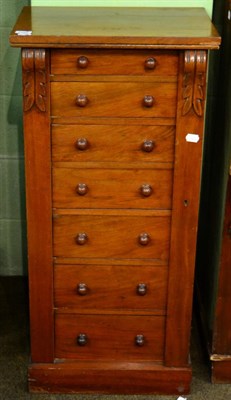 Lot 1285 - Mahogany Wellington chest