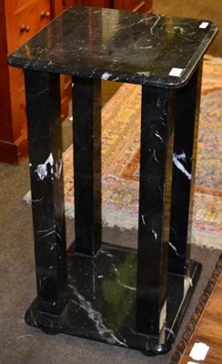 Lot 1288 - Black marble plinth