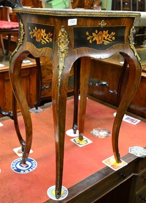 Lot 1323 - French marquetry inlaid walnut occasional table with gilt metal mounts