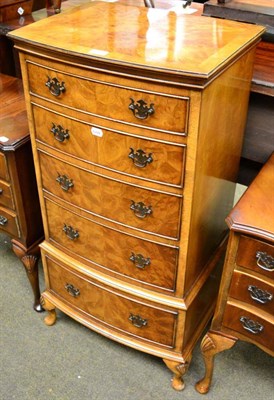 Lot 1326 - Reproduction yew wood tallboy