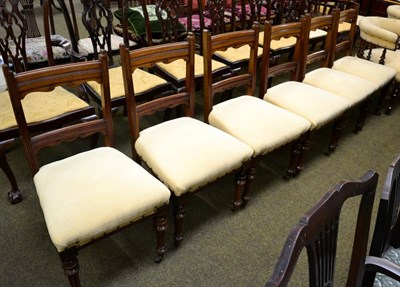 Lot 1344 - Set of six mahogany dining chairs