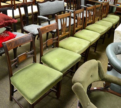 Lot 1347 - Set of six 19th century mahogany dining chairs, together with a pair of chairs of similar date (8)