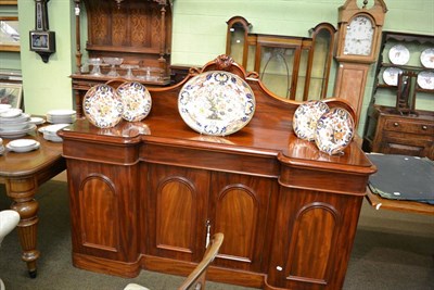 Lot 1357 - Victorian mahogany inverted breakfront sideboard