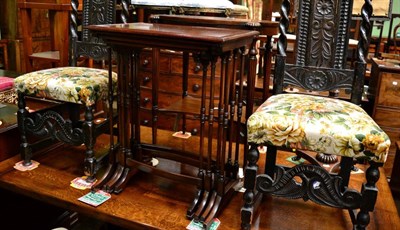 Lot 1405 - Nest of Waring & Gillows mahogany quartetto tables