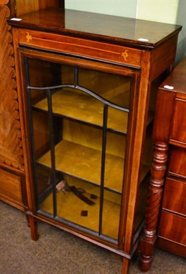 Lot 1442 - An Edwardian display cabinet and a smaller example