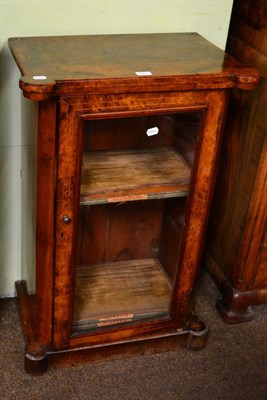 Lot 1453 - An inlaid walnut pier cabinet (lacking gallery)