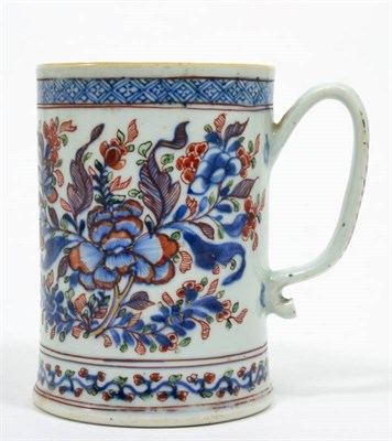 Lot 9 - An 18th century Chinese mug with Dutch decoration