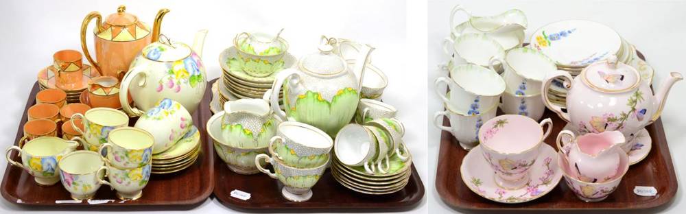 Lot 26 - Three Tuscan china coffee sets; a Paragon china coffee set; and another tea set (three trays)