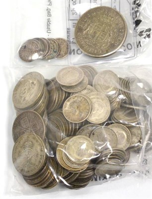 Lot 77 - A 1937 Crown and a quantity of pre-47 silver