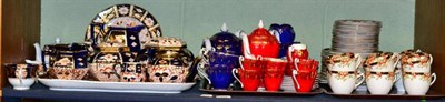 Lot 169 - A quantity of Imari wares including Royal Crown Derby, together with a Royal Standard gilt...