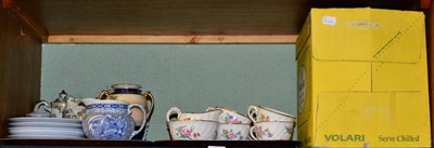 Lot 179 - A Newport pottery part tea service; Noritake coffee set; a pair of Noritake vases; Royal Copenhagen