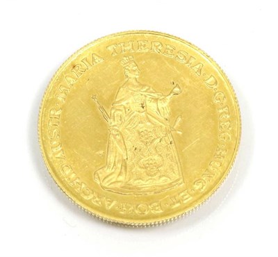 Lot 289 - An Austrian commemorative medal for Maria Theresa, stamped 0.986 (gold)