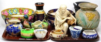 Lot 359 - Various British and Continental pottery and porcelain including various Doulton wares etc (two...