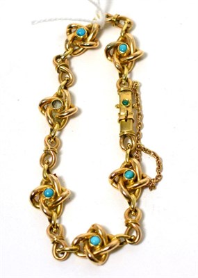 Lot 45 - A turquoise bracelet (a.f.)