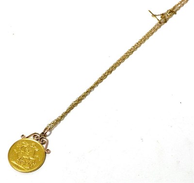 Lot 88 - A Victorian 1887 crown coin with a soldered mount, on chain