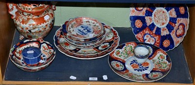 Lot 147 - ^ A group of 19th century and later Japanese including Imari and Kutani wares (a.f.)