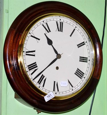 Lot 161 - A Victorian mahogany wall clock