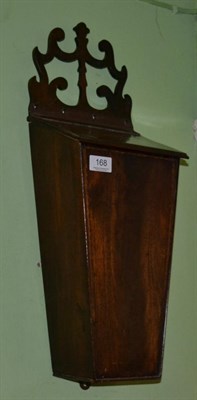 Lot 168 - A 19th century mahogany candle box