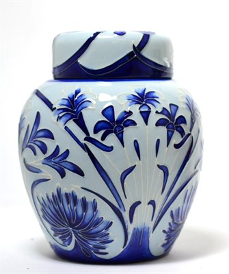 Lot 198 - A Moorcroft pottery Midnight pattern ginger jar, shape 769/6 dated 2002, 15cm high