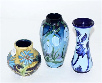Lot 237 - Three modern Moorcroft vases