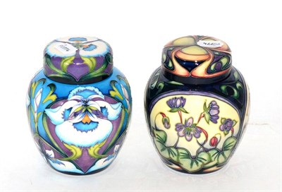 Lot 241 - A modern Moorcroft Ashwood Gold pattern ginger jar and cover, designed by Emma Bossons,...