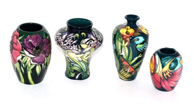Lot 244 - Four modern Moorcroft vases