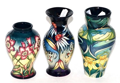 Lot 246 - Three modern Moorcroft vases