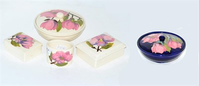 Lot 247 - Five items of Walter Moorcroft magnolia pattern