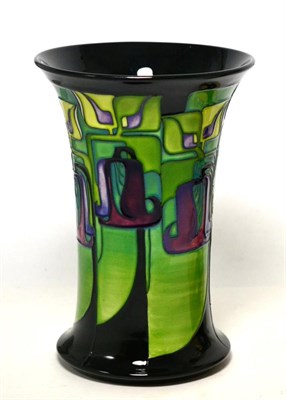 Lot 249 - A modern Moorcroft Emerald Isle pattern 158/8 vase, designed by Emma Bossons, numbered 38,...