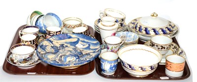 Lot 304 - A Derby part tea service, other 19th century ceramics and a Savona type Italian pedestal bowl...