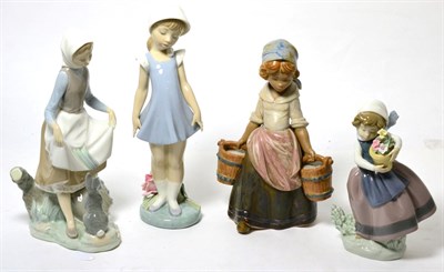 Lot 308 - Four Lladro figures