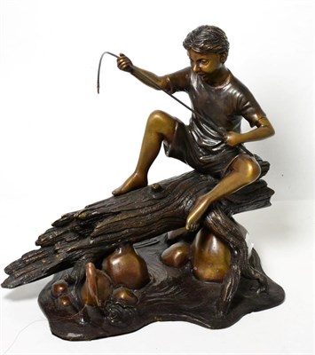 Lot 311 - An Art Deco style bronze figure&nbsp