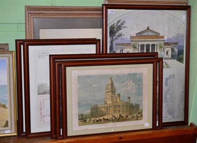 Lot 1038 - A group of eleven decorative architectural prints