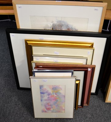 Lot 1070 - 20th century school, a quantity of works, mostly watercolours including abstract, landscape and...