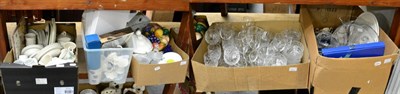 Lot 1098 - Five boxes of modern household china and ceramics