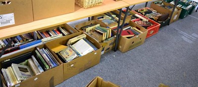 Lot 1127 - Ten boxes of books including novel and reference