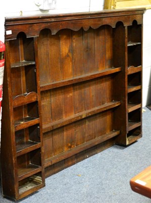 Lot 1163 - A 19th century oak rack