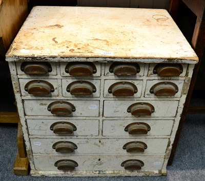 Lot 1187 - A white painted Etchinghams multi cupboard chest