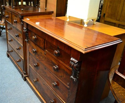 Lot 1198 - Two Victorian mahogany chest of drawers